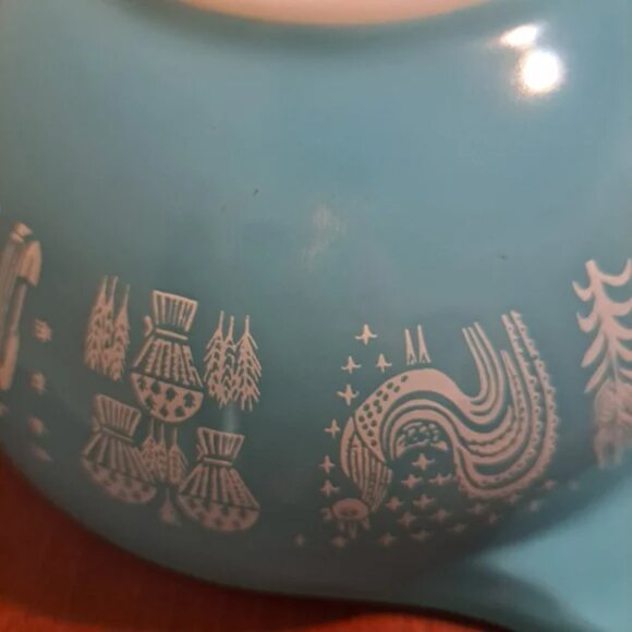 Pyrex Vintage Amish Butterprint 444 Cinderella Nesting Bowl 4 Quart - Picture 7 of 12